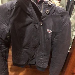HOLLISTER NAVY JACKET SZ XS